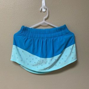 Blue Dual-colored Lululemon Tennis Skirt